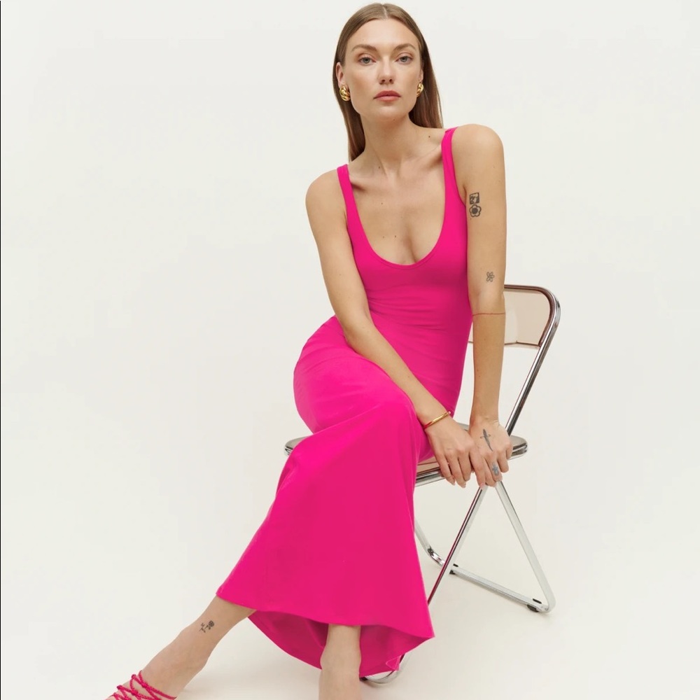 Reformation Tyra Knit Dress corvette